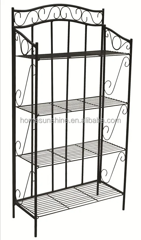 
Cheap Home used Metal Furniture 4 tires Metal Rack,Metal shelf 