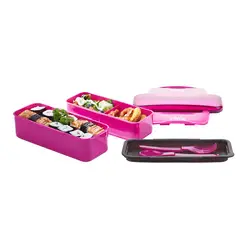 Easylock Custom Logo Printed Tableware Plastic Bento Lunch Box