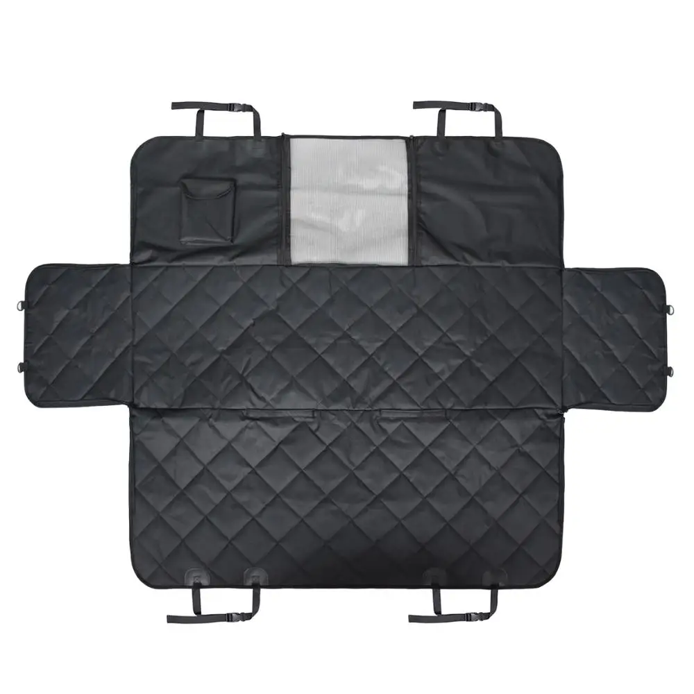 Geerduo Waterproof Durable Pet Dog Car Seat Cover Hammock with Viewing Mesh Window Storage Pocket