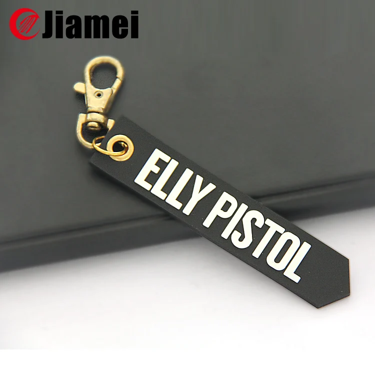 Custom Soft Pvc Rubber Torch Keyring Key Chain