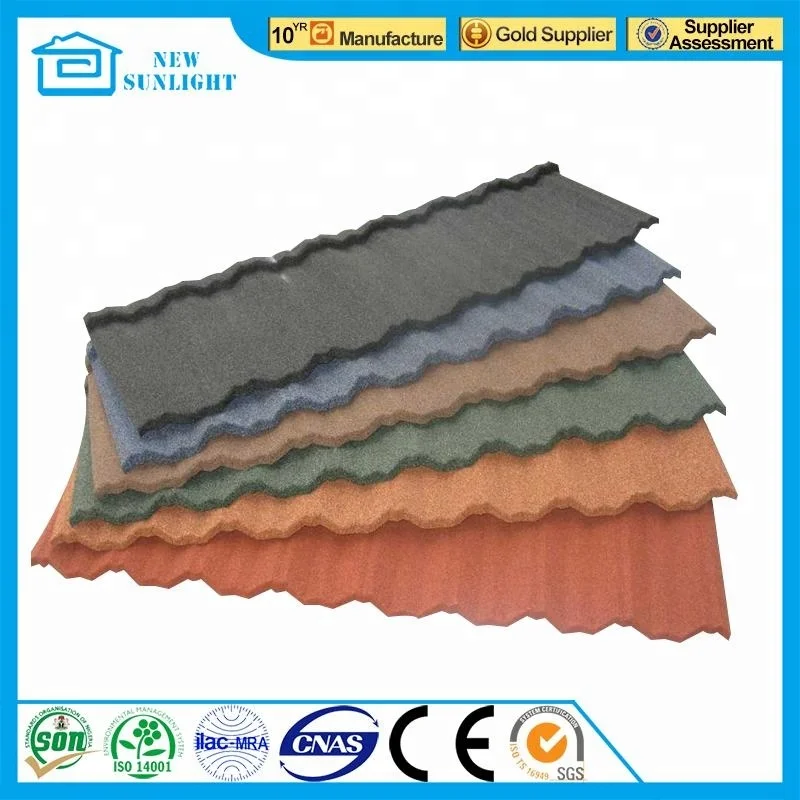 Cheap asphalt shingles/concrete color acrylic roof tile/ guangzhou new building material