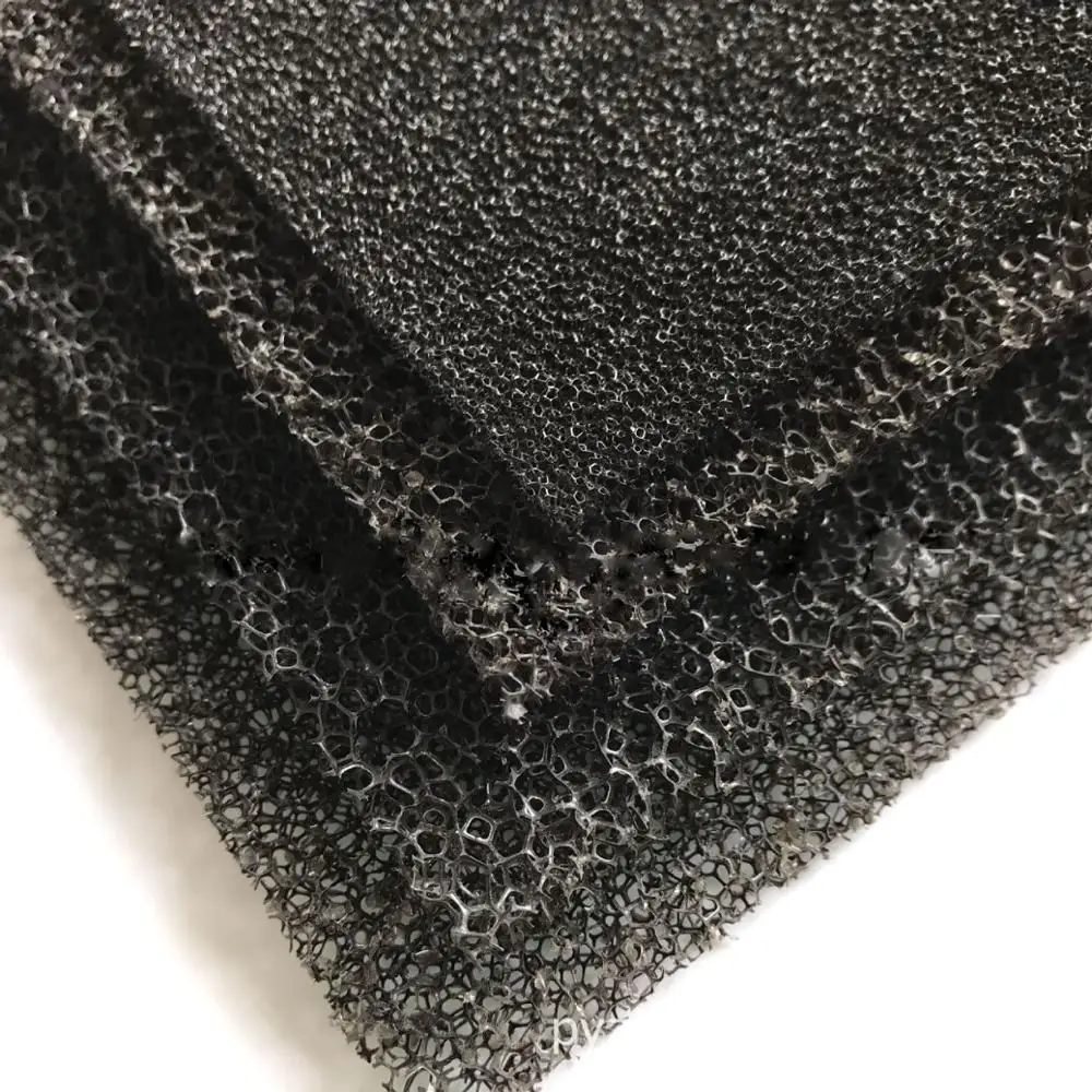 2017 low price air condition filtration sponge activated carbon filter foam
