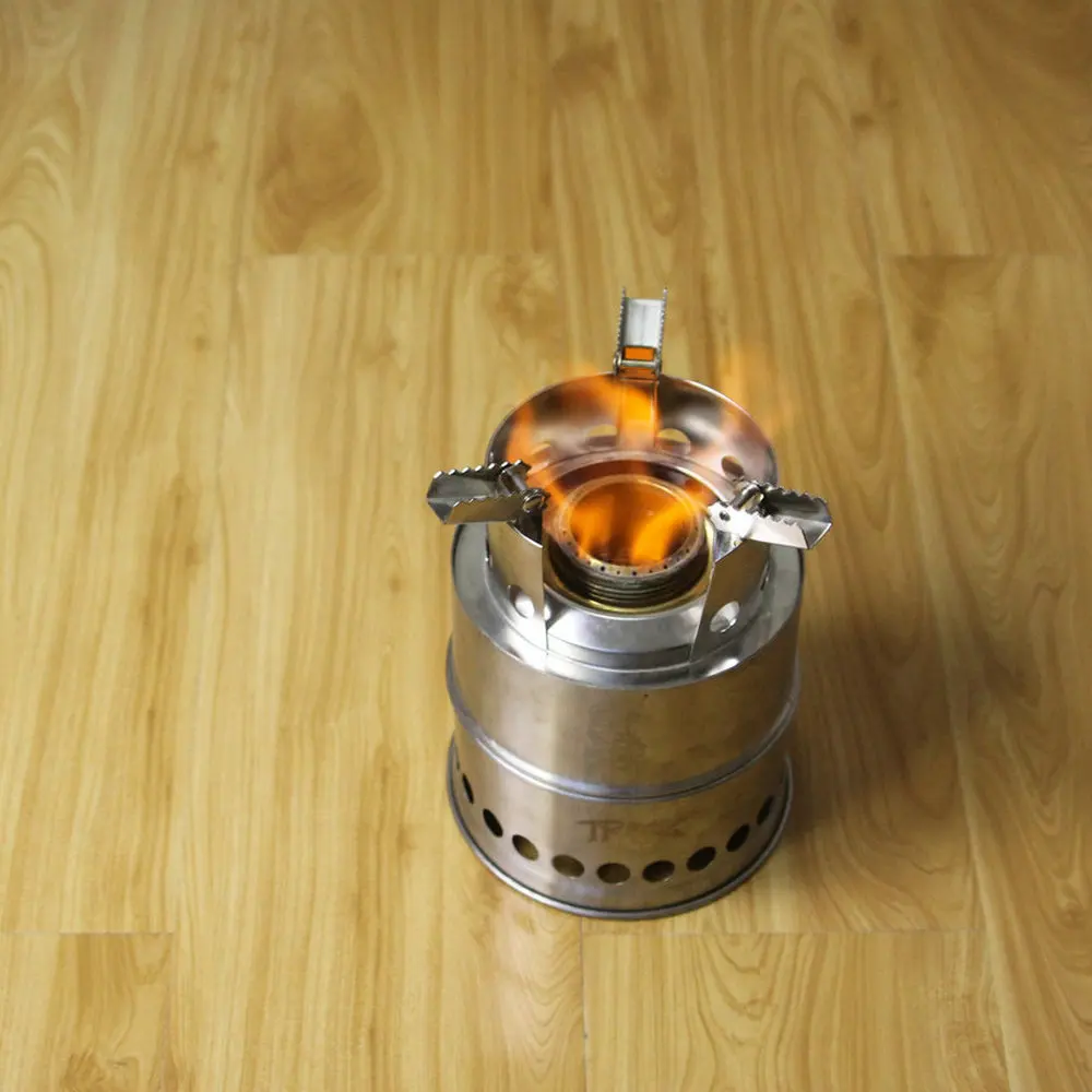
folding Stainless Steel 1-2 People camping wood stove manufacturers alochol stove for outdoor picnic backpacking 
