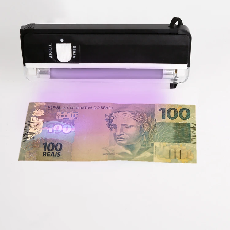 FJ-01 portable money detector with UV light and flashlight