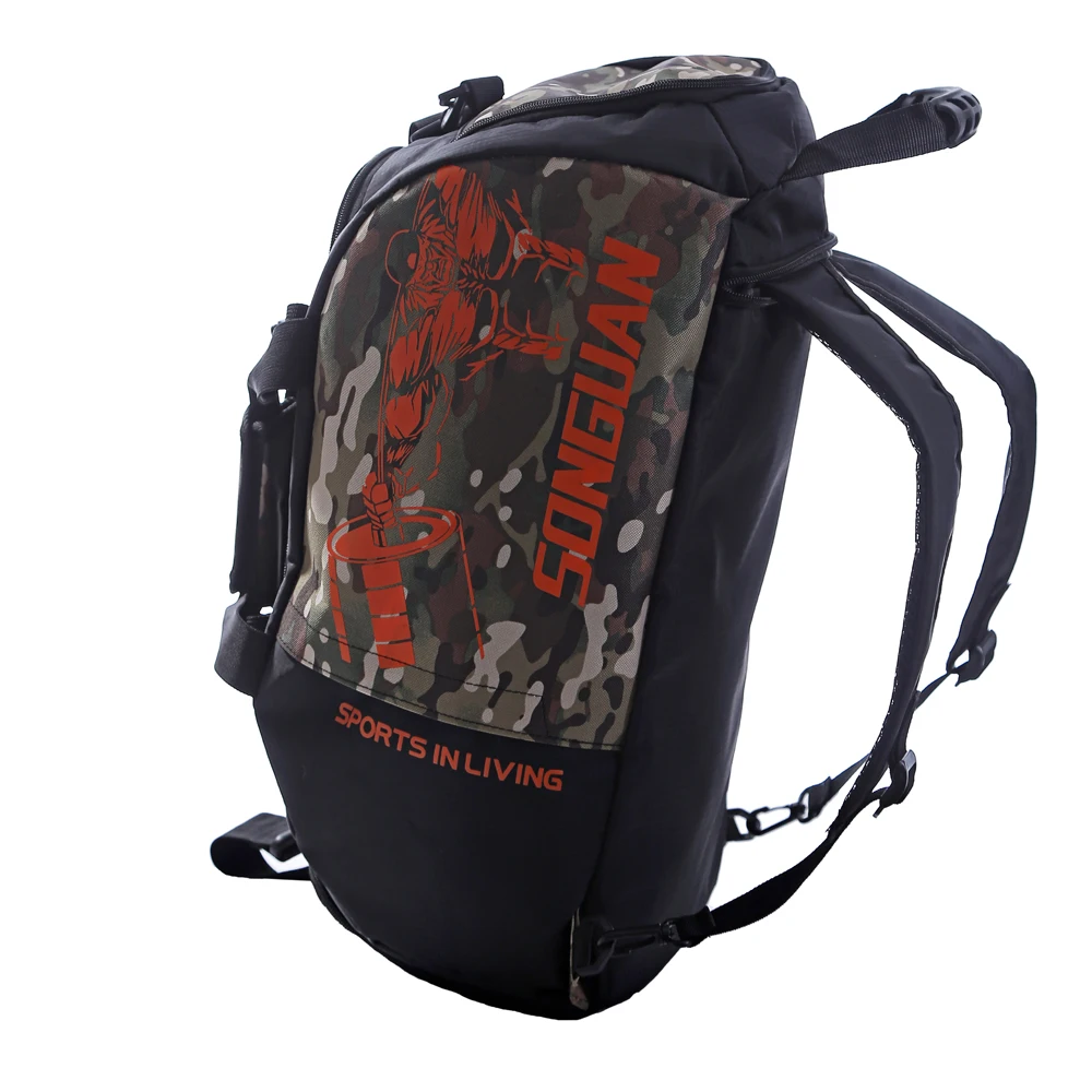 Camo Gym Travel Sports Duffel bag Backpack with Shoe Compartment