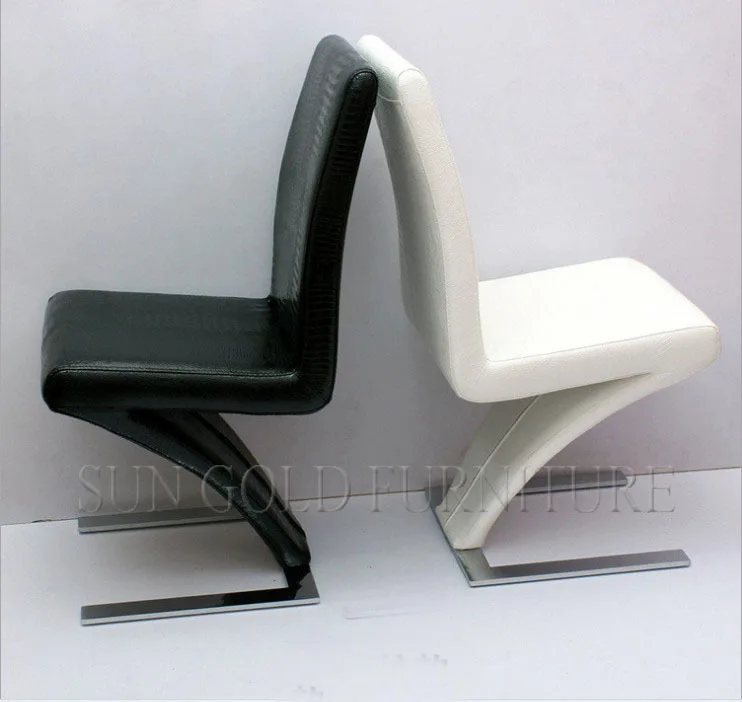 Modern white Crocodile artificial leather dining chair (SZ-DC011)