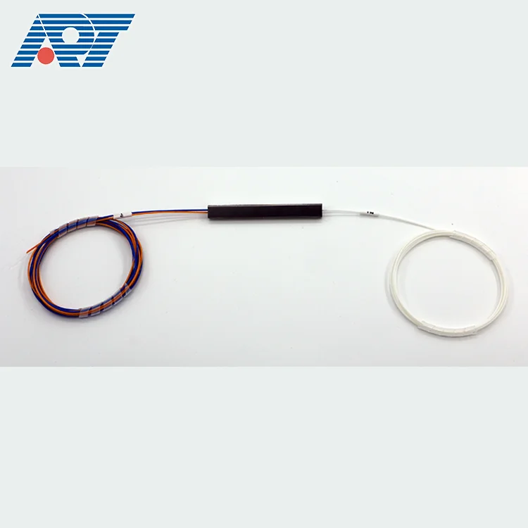 1 x N Single Mode Splitter Steel Pipe 1x4 ftth Fiber Optic PLC Splitter Without Connector