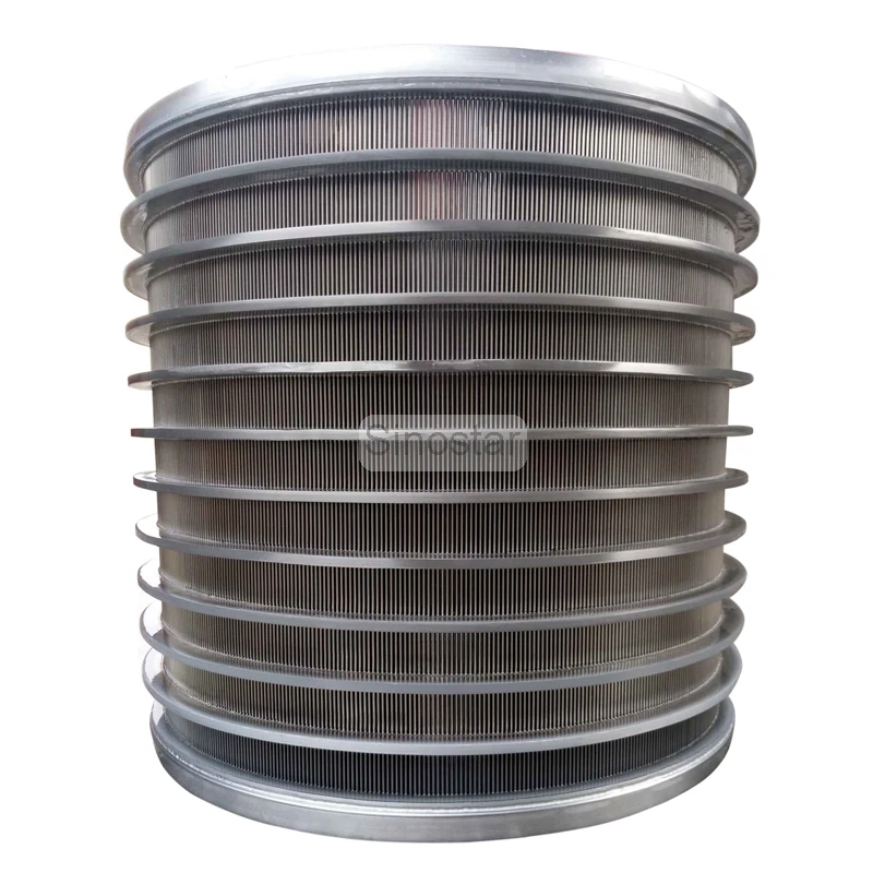 Pressure screen stainless steel wedge wire screen basket