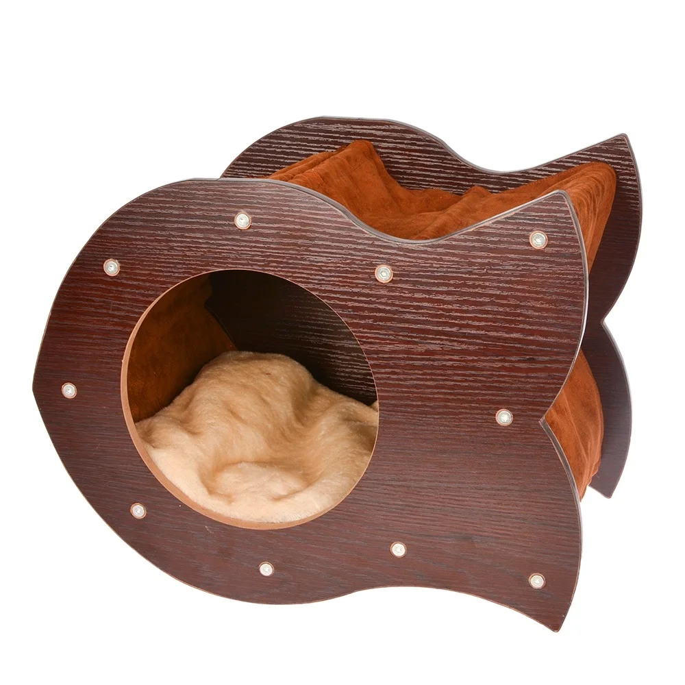 Outdoor Folding Cheap Play Indoor Wooden Tree Scratcher Bed Pet Cat House