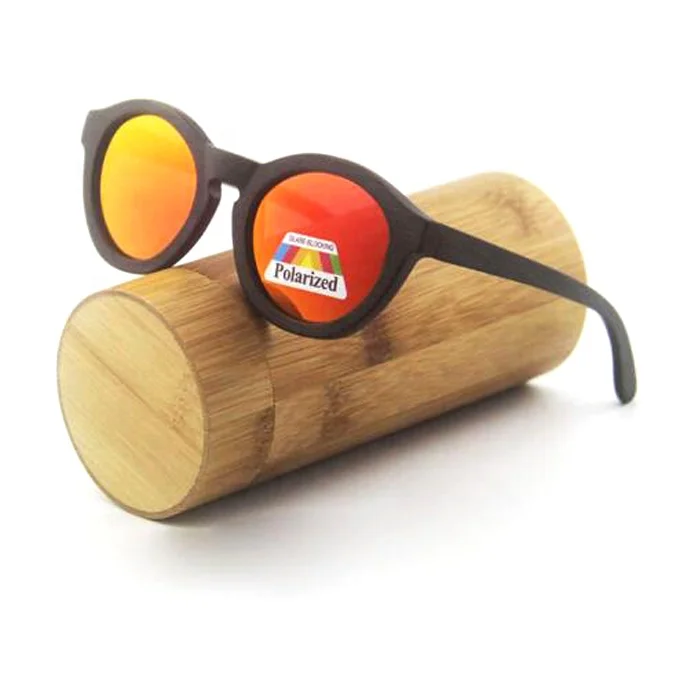New cool  Polarized  Men  brand designer  bamboo wooden Sunglasses