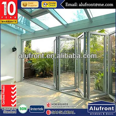 thermal breakdown aluminum outward open bi-raz door