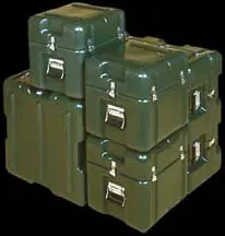 China rotomolding plastic showcase with custom design made of LLDPE