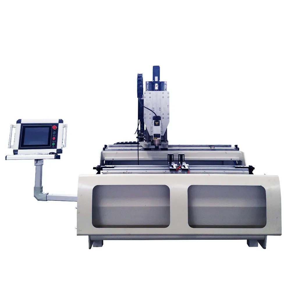 
High Precision Aluminium Profile Doble Head 3 Axis CNC Copy Router for Window 