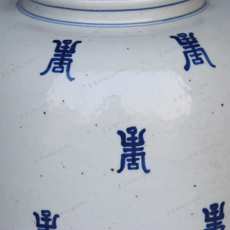 
Chinese classical ceramic flower vase with blue and white color old finishing wholesale porcelain home decorative 