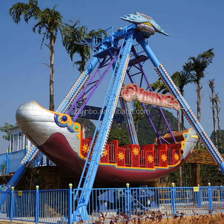 Thrill Park Entertainment Equipment Outdoor Play Structures Decorative Pirate Ship Sky Swing Boat Giant Galleon Ride for Sale
