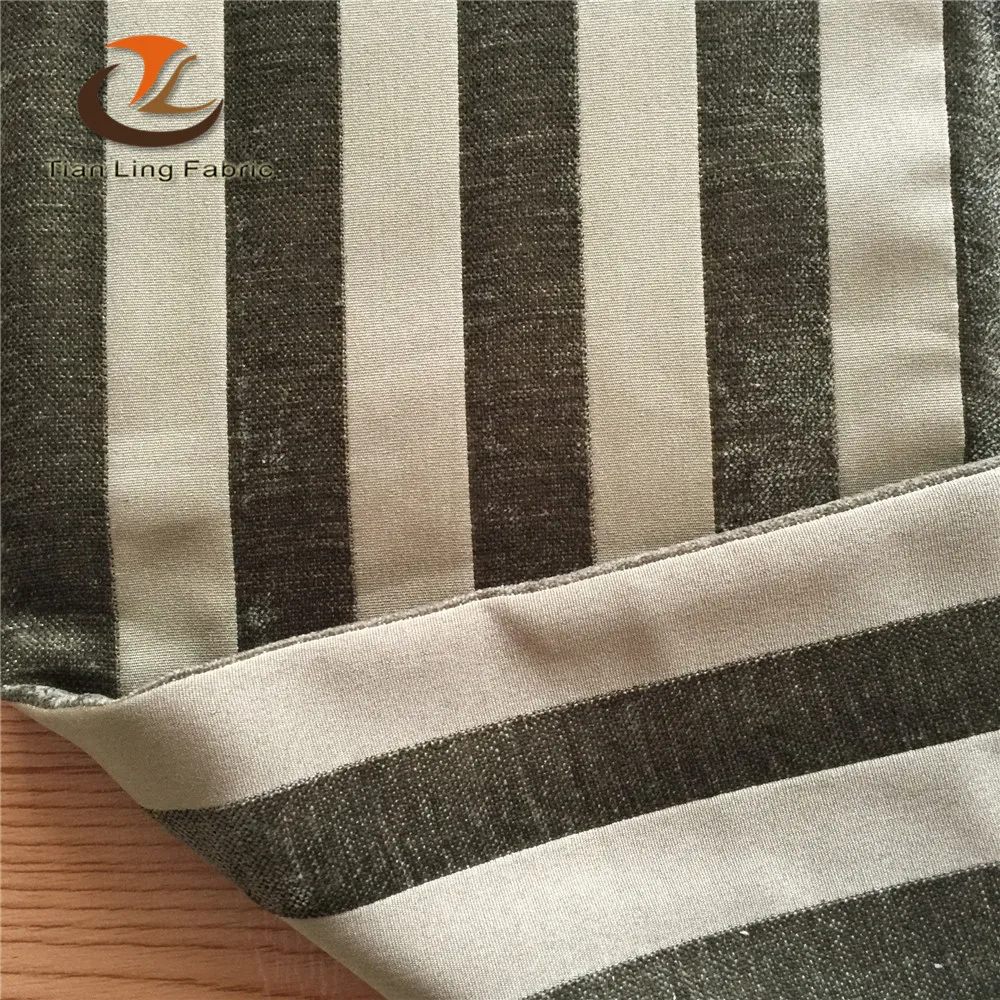 chenille striped upholstery sofa fabric for sofa