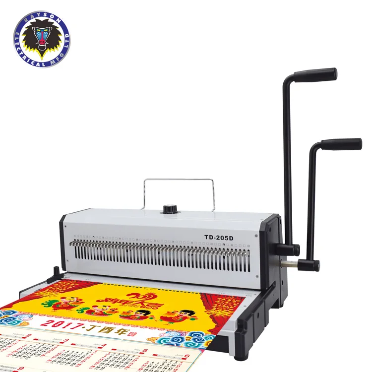 RAYSON TD-205D Double Wire Binder A3 Calendar Binding Machine