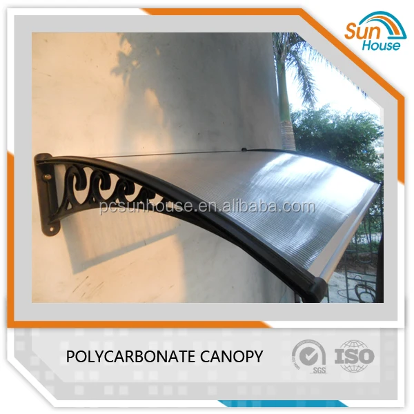 canopy roof Door canopy Polycarbonate awning 100kg support