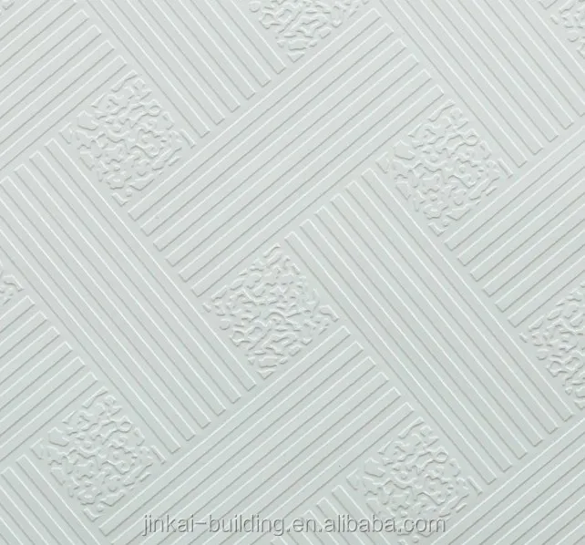 PVC Gypsum Ceiling tile in construction