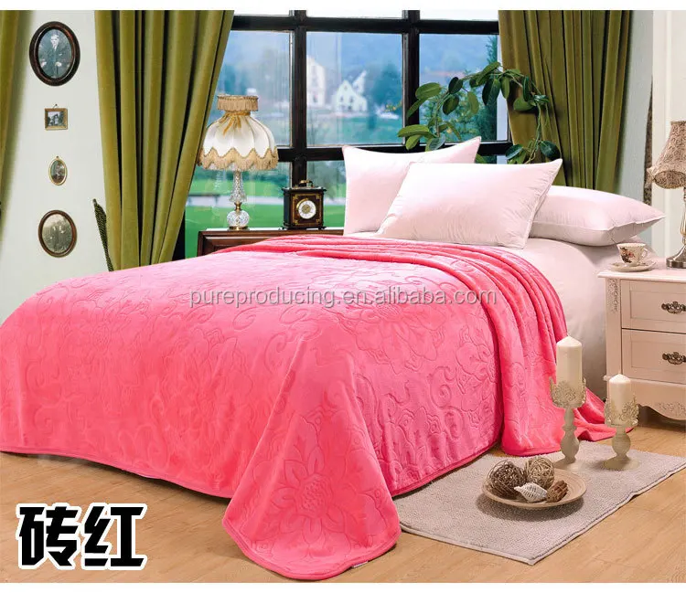 Whole sale super soft flannel fleece blanket