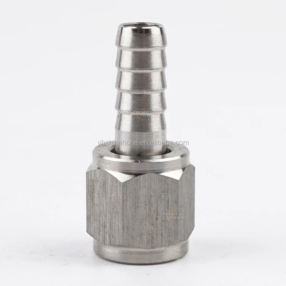 5/16 barbed Swivel Nuts - Threaded to Barbed for Beer and Gas Line 1/4 MFL Cornelius Keg Connectors