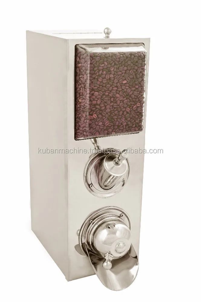 Coffee Bean Dispenser, Coffee Bean Silo, Coffee Storage Box, Coffee Container Bins, Merchandiser Coffee Bean Dispenser Bins