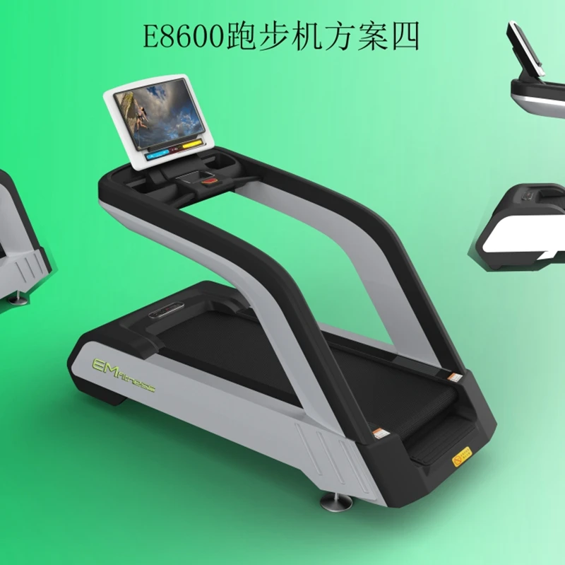 EM8600 professional commercial body fit gym master fitness equipment touch screen treadmill for gym body building