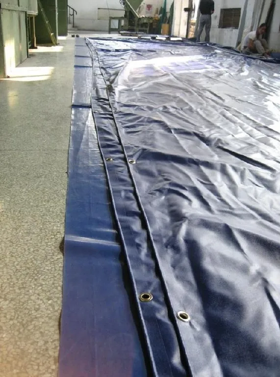Korea pvc tarpaulin Marine vinyl fabric  heavy duty 650gsm Blue tarpaulin 1000d*1000D 18*18 Glossy & Matte