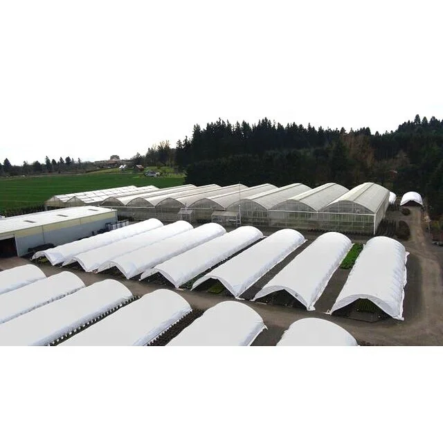 indoor vertical hydroponic systems gutter connect Poly film cover metal greenhouse tower garden vertical farming