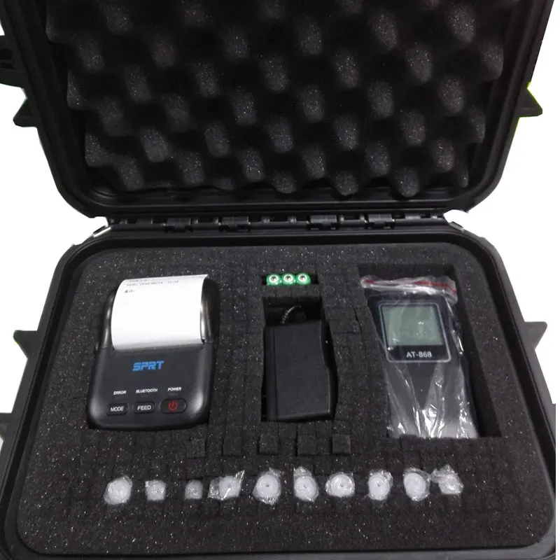 Цифровой алкотестер AT 868FP с датчиком топливных ячеек, анализатор алкоголя, анализатор дыхания, тестер спирта с принтом