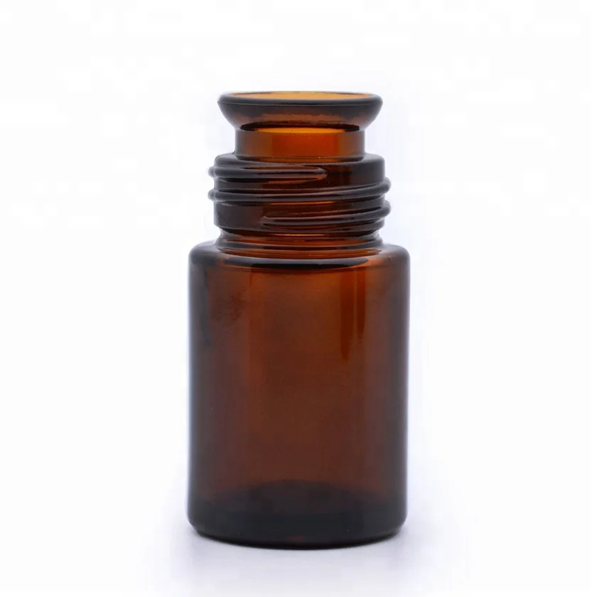 
Professional Quality 1OZ 30ML Brown Amber Bell Mouth Glass Bottle Of Flavor With White Cap Of Bakelite 