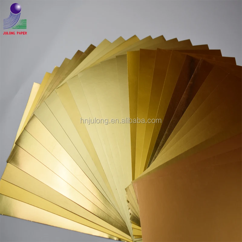 
High Quality Gold and Silver Metallic Paper Cardboard for Kids Folding Crafts 
