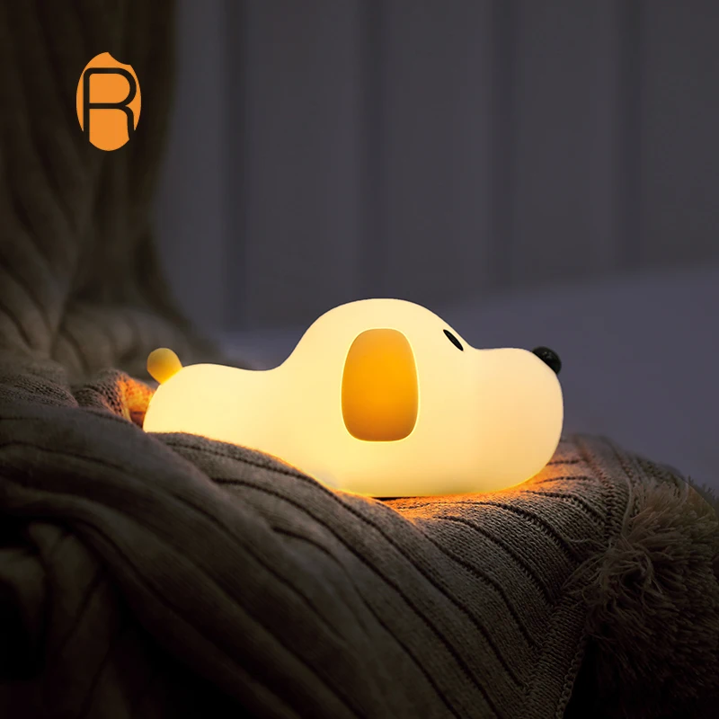New design Children Baby Bedside Silicone light Colors LED Night Light