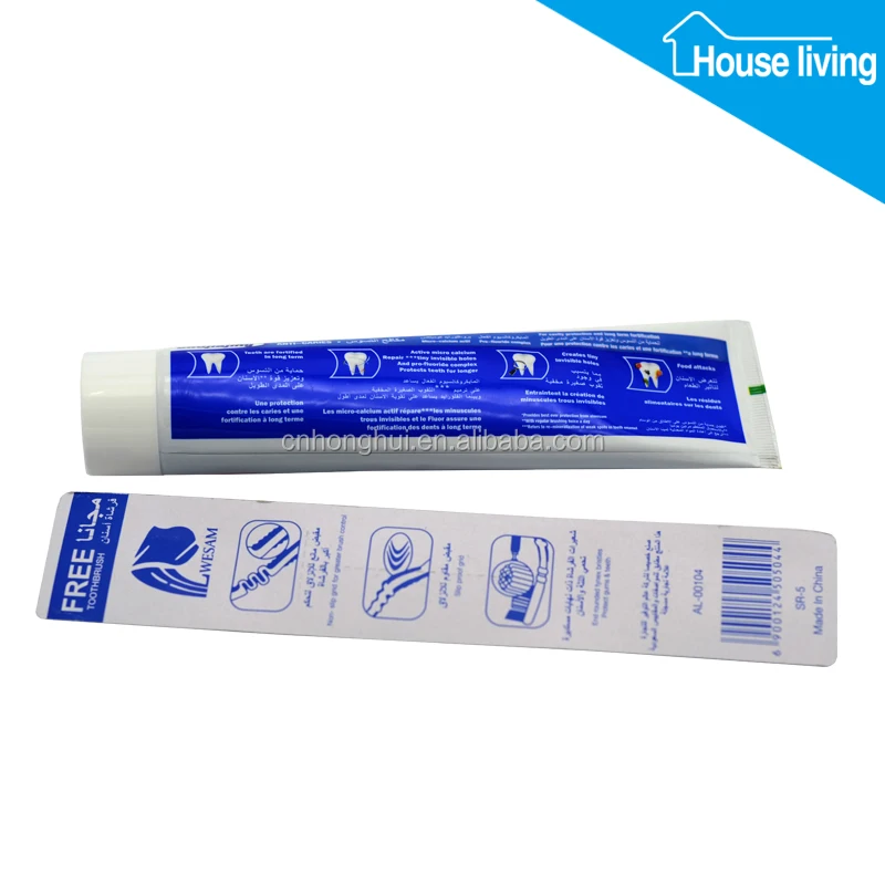 MSDS Approved Best Teeth Whitening Fluoride toothpaste Cavity fighting Cool Mint flavor toothpaste 125ml