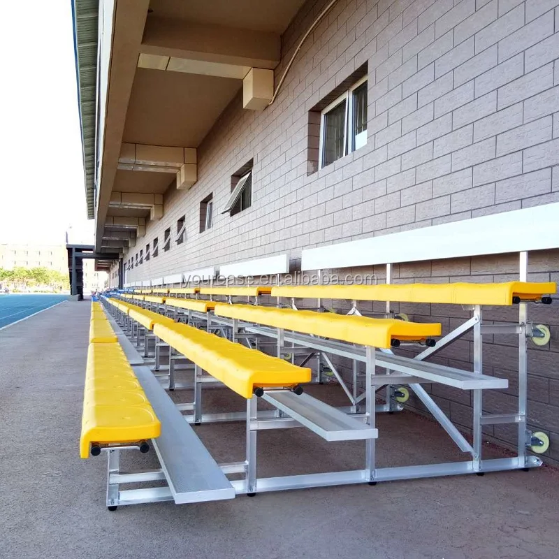 Outdoor aluminum grandstand the metal structure bleachers