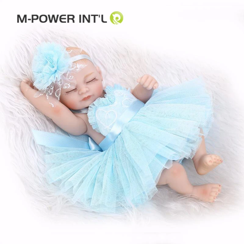 Girls gift cute simulation newborn baby dolls soft silicone vinyl baby dolls