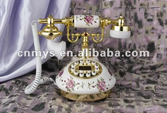 Очень красивый классический стиль декоратор фарфор база ретро главная телефон