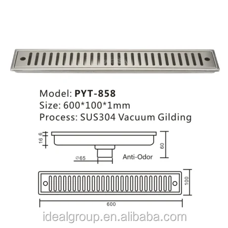 
Bathroom Stainless Steel 304 Anti-Odor Floor Drain 
