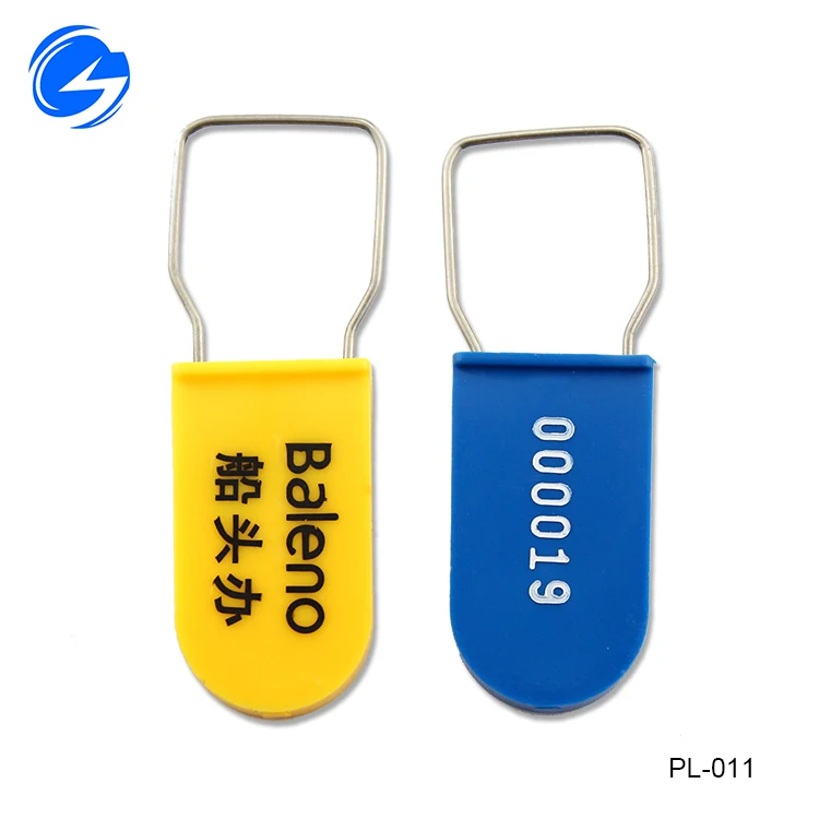 Good User Reputation for Free Samples Bar Coded Padlock And Serial Numbers plastic seal hang seal tag plastic seal security