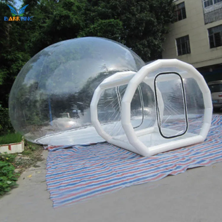 Manufacturer guangzhou inflatable transparent bubble tent clear inflatable bubble lodge tent