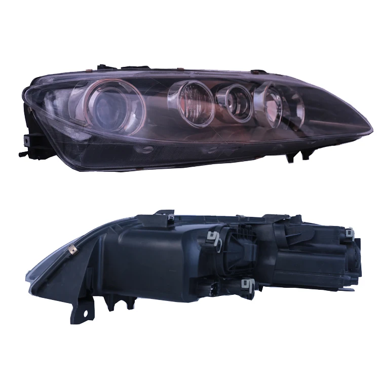 354455051 354455061JDM Auto Headlamps Head Lamp Black Housing Car Headlights Auto Headlights For MAZDA 6 2003-2008