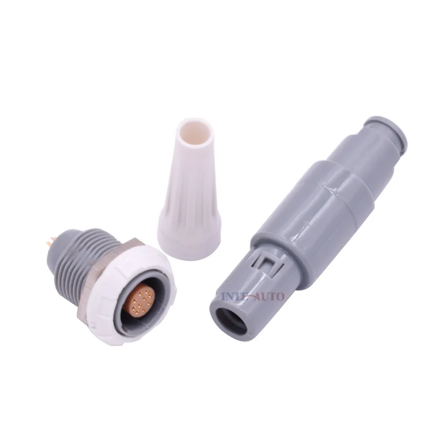 PAG M14 straight connector 2 3 4 5 6 7 8 9 10 14 pin female male plastic push-pull connector for medical instrument