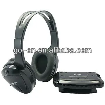 VHF Wireless Headphones for TV with microphone and FM radio function