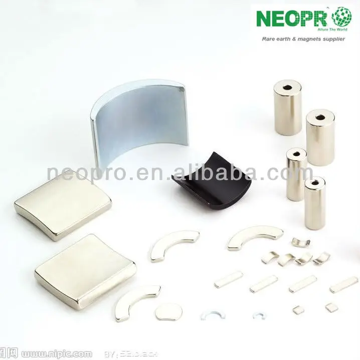 Customized strong magnet tile/half cylinder magnet