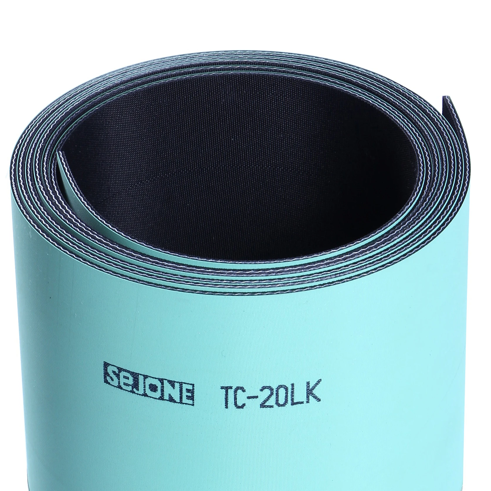 2.0mm thickness light green&black Antistatic transmission belt for spinning machine