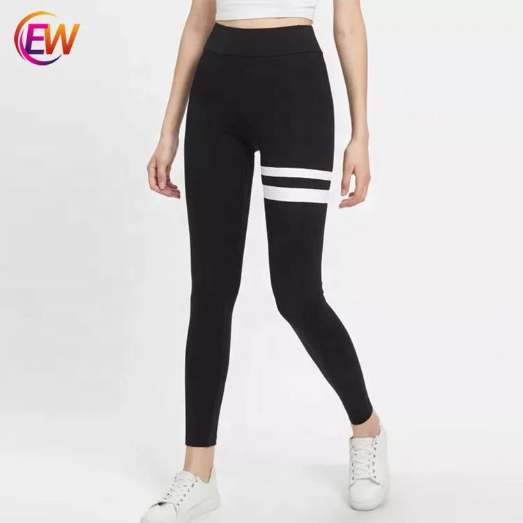 Best Selling Ladies Tights Asian Black And White Leggings