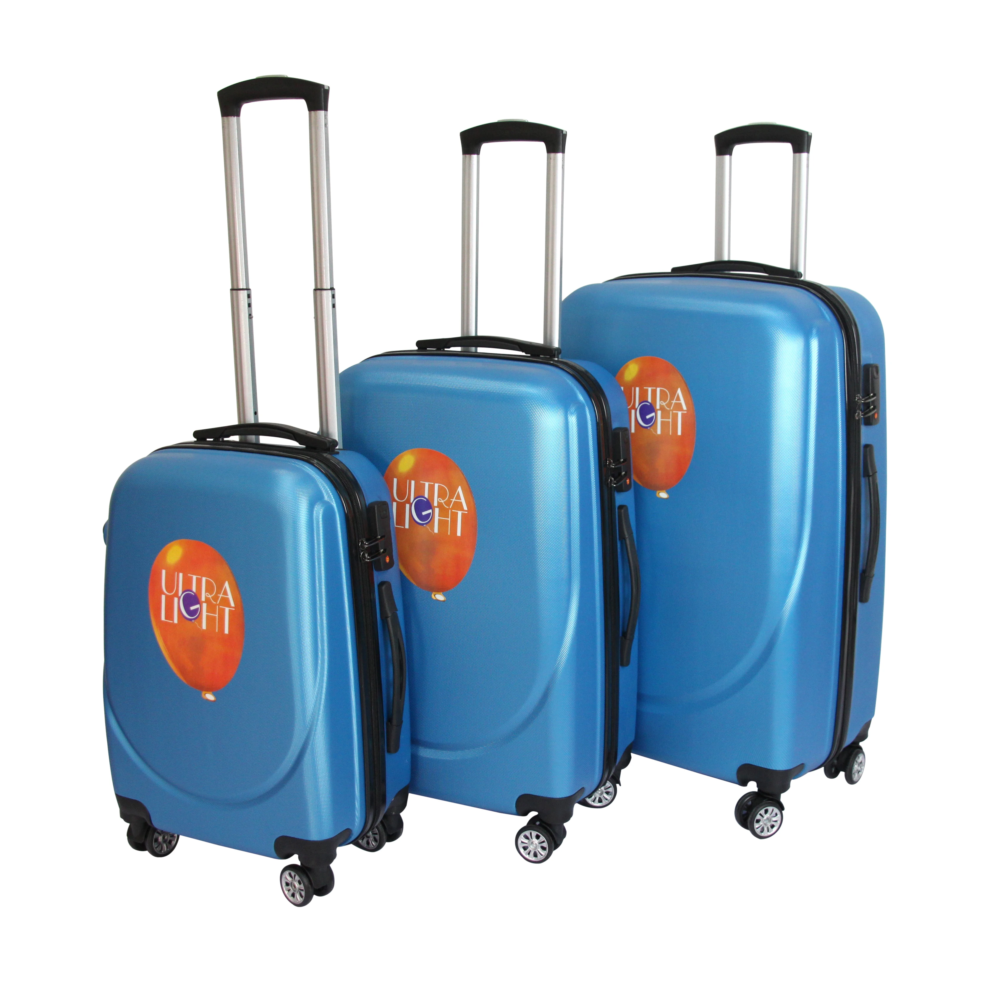 
Waterproof 3 Piece Luggage Set Lightweight Spinner Suitcase 