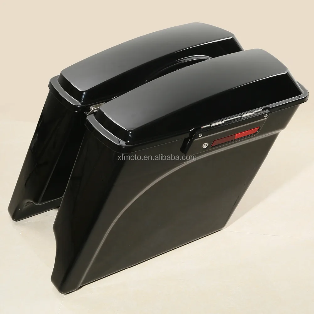 TCMT For Harley Saddlebag XF111524 Extended Saddlebags Trunk Fit For Harley Touring Road King Glide 93-13