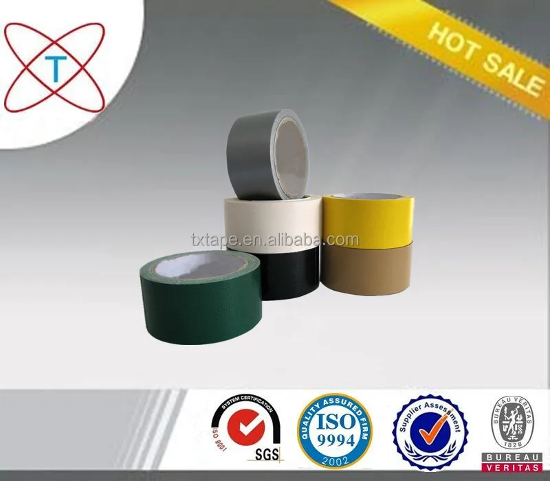 Free sample custom colored carpet edge binding waterproof fabric double sided  cloth adhesive duct tape heavy duty