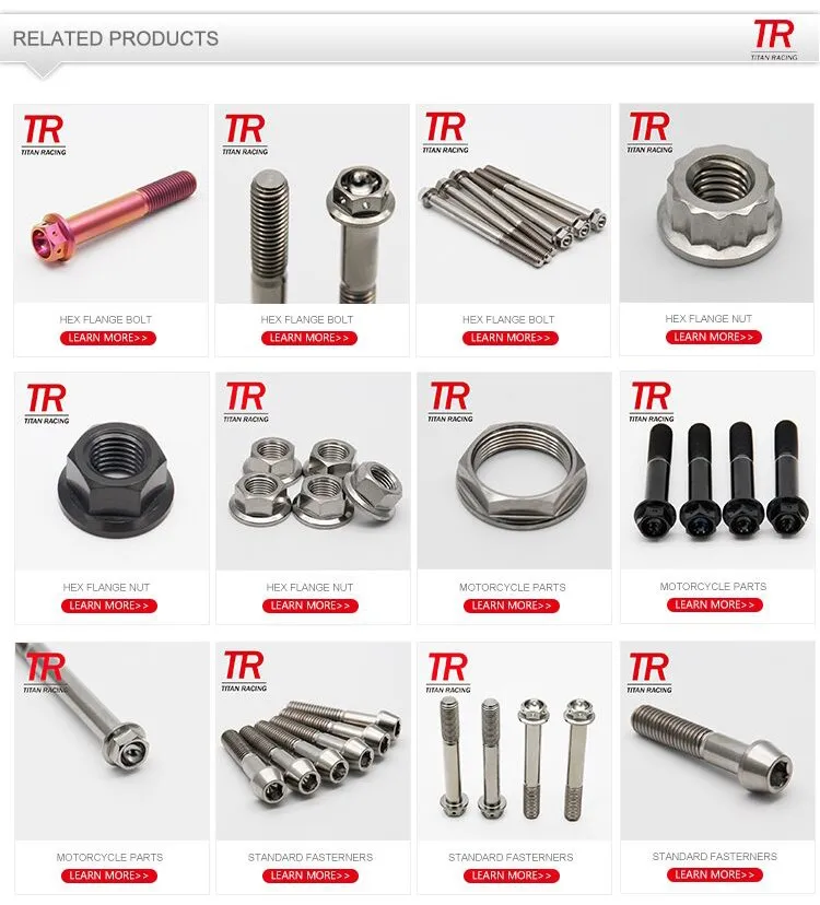 Gr5 Titanium Ducati front wheel nut M25X1,25